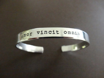 Amor Vincit Omnia Cuff Bracelet