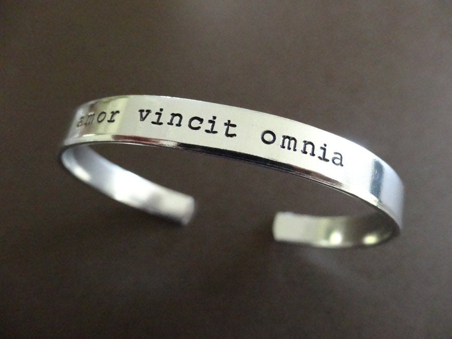 Amor Vincit Omnia Cuff Bracelet 