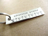 Adventure Awaits Keychain | Travel Keychain, view from left