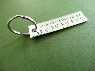 I love our adventures Keychain