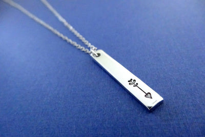 Arrow Necklace, side view