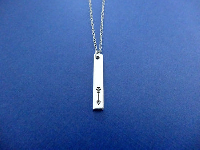 Arrow Necklace straight down view