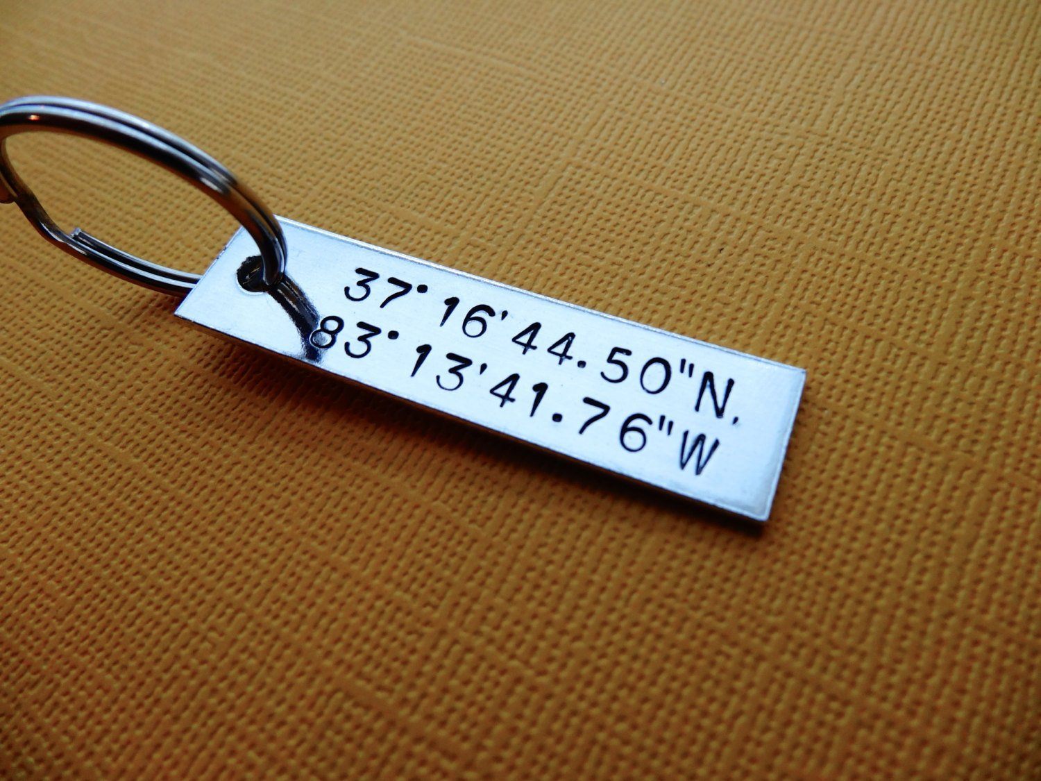 Latitude deals longitude keychain